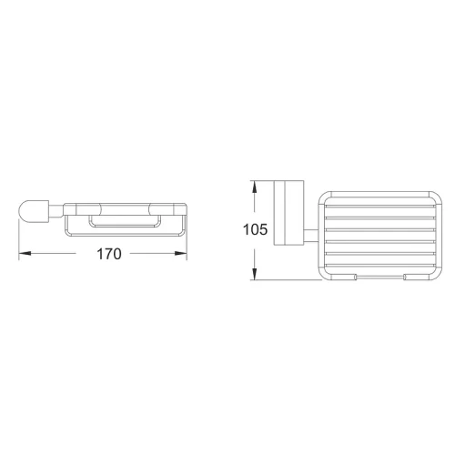 Мыльница Rose RG17H RG1704H цвет Черный