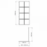 Душевая перегородка WasserKRAFT Glan 100 66W44 профиль Черный матовый стекло прозрачное