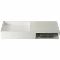 Раковина Vincea 120 VWB-6S112MW Белая матовая искусственный камень (литьевой мрамор) подвесная