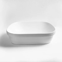 Раковина-чаша Ceruttispa 57 CR0023 9551 Белая фаянс накладная