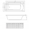Акриловая ванна C-Bath Selena 150x70 CBQ007001 без гидромассажа