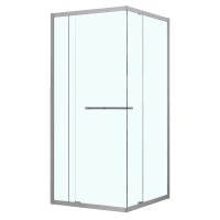 Душевой уголок Azario Monako 90х90 AZ-L47-90-CH-CL профиль Хром стекло прозрачное