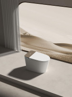 Унитаз биде Laguraty V9 приставной цвет Белый с сиденьем Микролифт