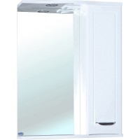 Зеркало со шкафом Bellezza Классик 65 R 4611910001016 с подсветкой Белое МДФ / ЛДСП, стекло