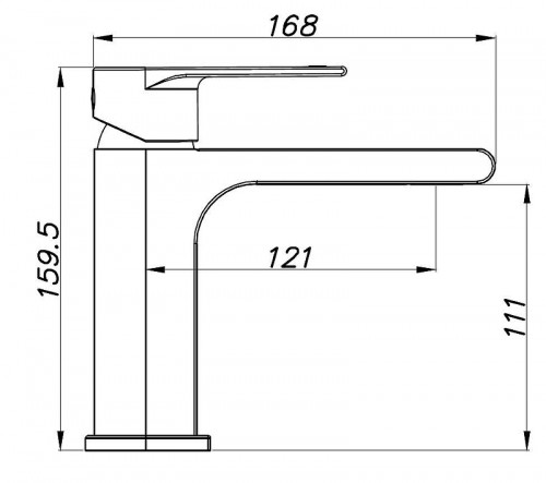 Смеситель для раковины Azario Delano AZ-158445226 цвет Белый матовый