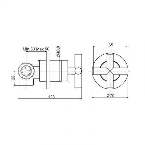 Переключатель потоков Fima Carlo Frattini Maxima F5313/2CR цвет Хром
