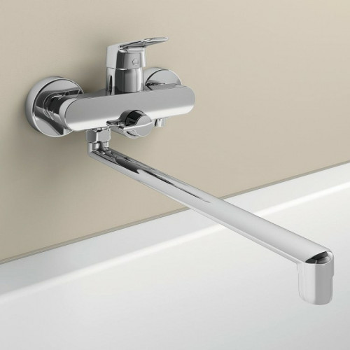 Смеситель для ванны Ideal Standard Ceraflex B1741AA универсальный Хром латунь на стену