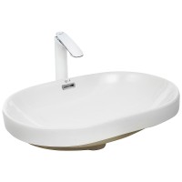 Раковина WeltWasser Deilbach 6039 60 10000004608 Белый глянец фаянс полувстраиваемая