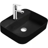 Раковина Aquatek Вега 50 AQ5506-MB Черная матовая фарфор накладная