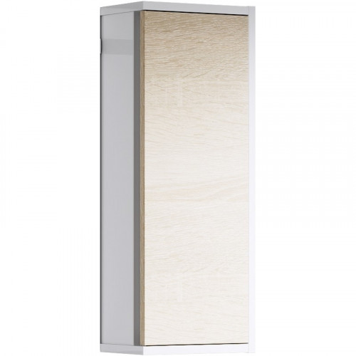 Подвесной шкаф Aqwella 5 Stars Майами 25 Mai.04.25 Дуб сонома Белый МДФ / ЛДСП