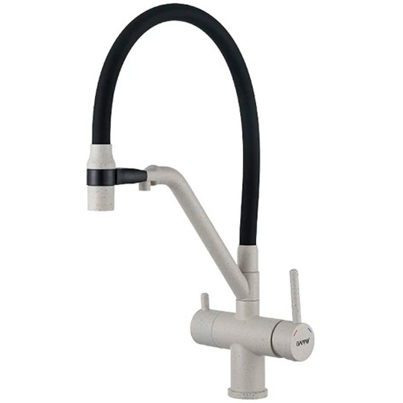 Смеситель для кухни Gappo G4398-81 Белый Черный латунь