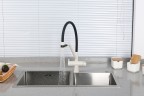 Смеситель для кухни Gappo G4398-81 Белый Черный латунь