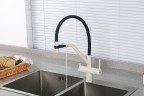 Смеситель для кухни Gappo G4398-81 Белый Черный латунь