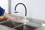 Смеситель для кухни Gappo G4398-81 Белый Черный латунь