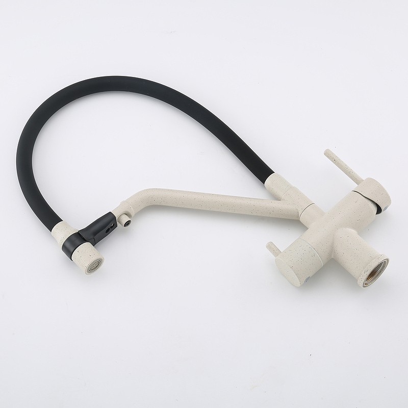 Смеситель для кухни Gappo G4398-81 Белый Черный латунь