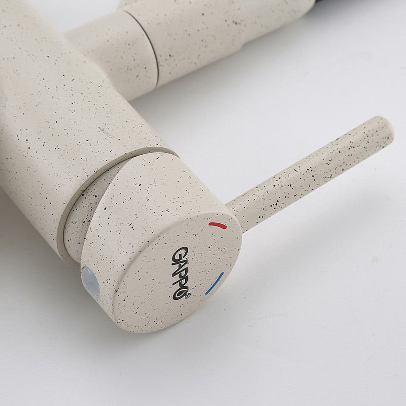 Смеситель для кухни Gappo G4398-81 Белый Черный латунь