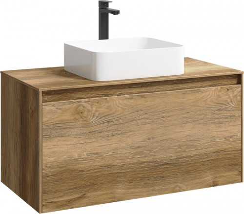 Корпус тумбы под раковину Aqwella 5 Stars Mobi 100 MOB0110DB подвесной Дуб балтийский МДФ / ЛДСП
