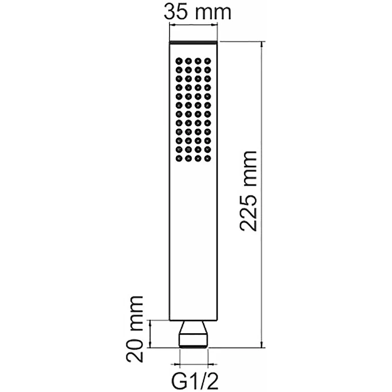 Ручной душ WasserKRAFT A103 Хром