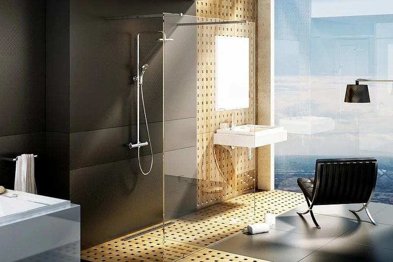 Душевая перегородка Ravak Walk-In Free 160 GW9FS0C00Z1 профиль Хром стекло Transparent