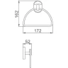 Кольцо для полотенец Haiba HB1904-2 Хром