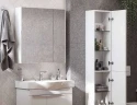 Зеркальный шкаф Aquaton Беверли 80 1A237102BV010 Белый глянец МДФ / ЛДСП, стекло