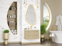 Тумба с раковиной Brevita Ariana 80 УТ000015746 подвесная Капучино МДФ / ЛДСП