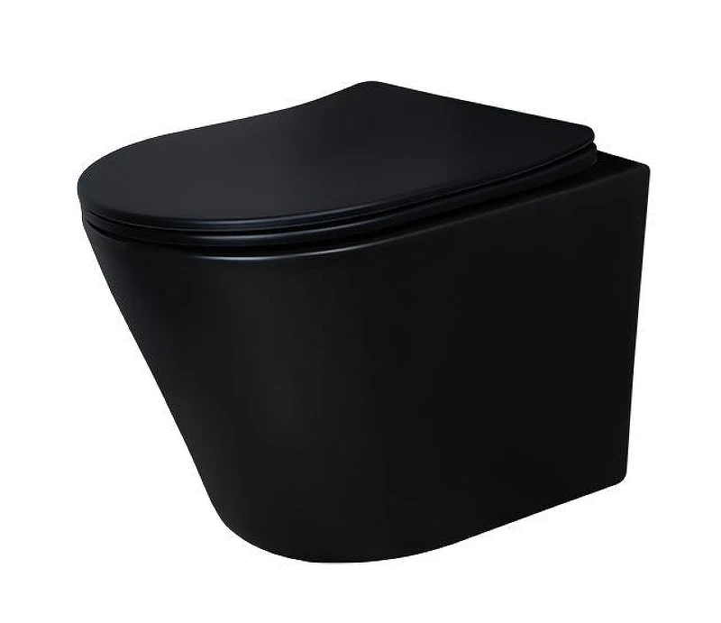 Унитаз Gid Cortado Tr2130bm 62205Y подвесной цвет Черный матовый с сиденьем Микролифт