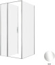 Душевой уголок Allen Brau Priority 100x100 3.31028.00+3.31046.00 цвет профиля Хром стекло прозрачное