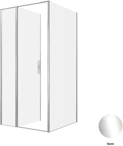 Душевой уголок Allen Brau Priority 100x100 3.31028.00+3.31046.00 цвет профиля Хром стекло прозрачное
