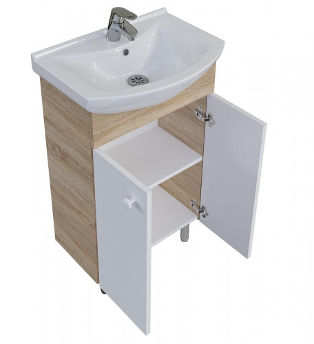 Комплект мебели для ванной Grossman Eco Line 60 106052-2 цвет Белый Дуб сонома