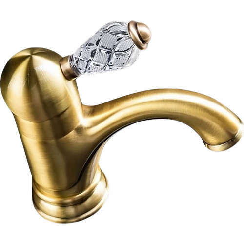 Смеситель для раковины Boheme Crystal 301-CRST Бронза латунь