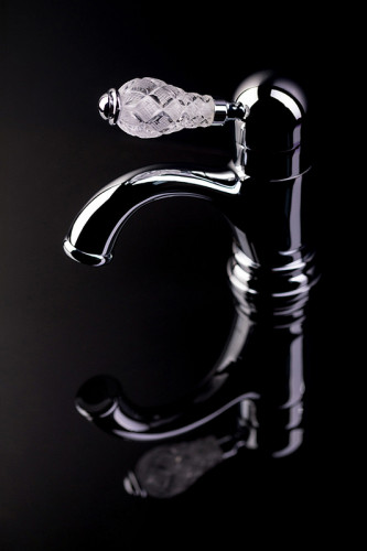 Смеситель для раковины Boheme Crystal 301-CRST Бронза латунь