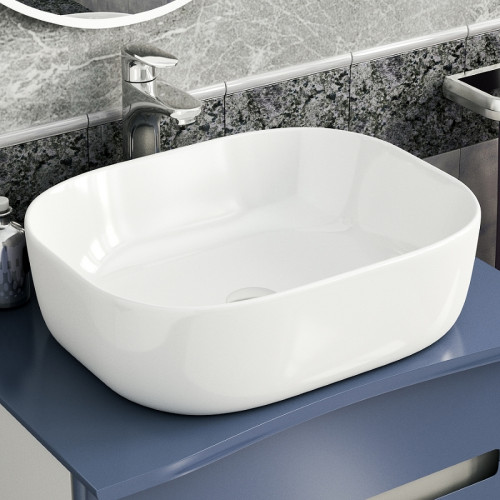 Раковина-чаша Maretti Florenza 49 FL13NS25-844 Белая фарфор накладная