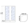 Душевой уголок River Don 90x90 MT 10000008303 с поддоном