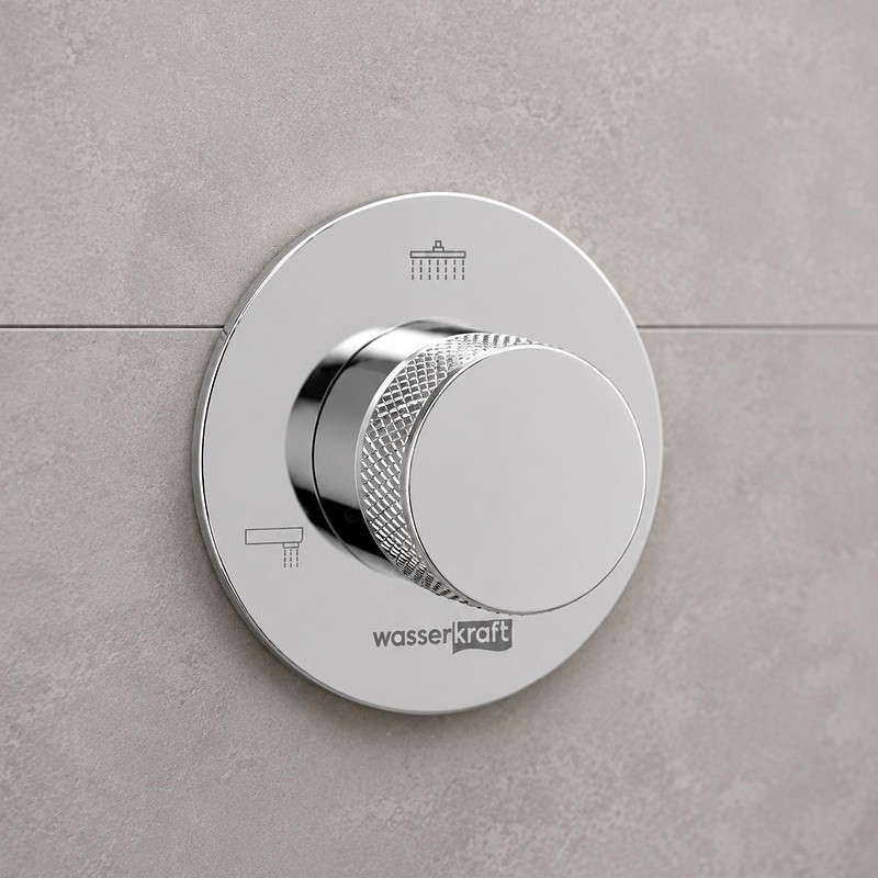 Переключатель потоков WasserKRAFT Мюриц (Muritz) 98DVR3 цвет Хром