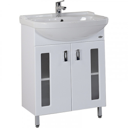 Тумба под раковину Onika Кристалл 65.18 106545 Белая МДФ / ЛДСП