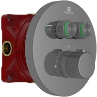 Смеситель для душа Vincea VSCV-322T-MGM с термостатом Вороненая сталь латунь встраиваемый