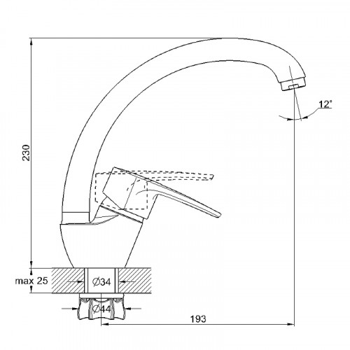 Смеситель для кухни G-Lauf 8G4-A181KH Сатин