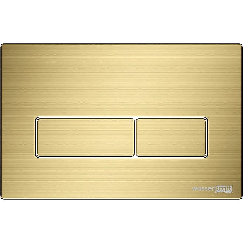 Инсталляция WasserKRAFT Glan 66TLT.010.ME.WH.MG03 для унитаза Белое стекло с клавишей смыва Золото матовое