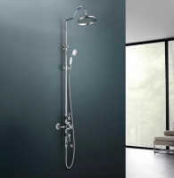 Душевая система Aquatek Классик AQ2543CR с термостатом Хром латунь на стену