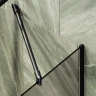 Шторка на ванну Maybah Glass MGV-135-6у 440x1400 в узком профиле Черный стекло бронзовое