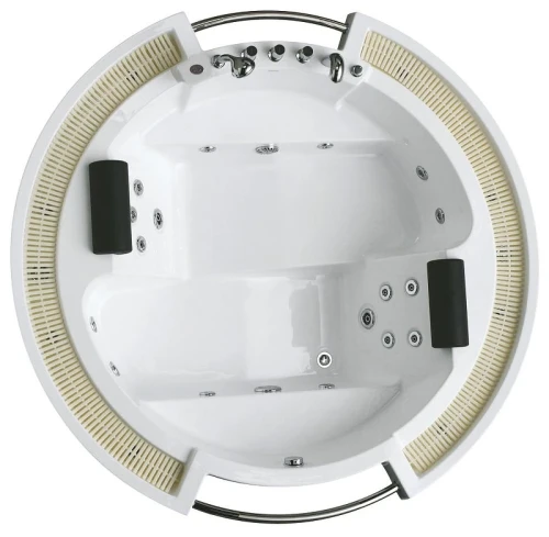 Акриловая ванна Gemy Gemy 210x210 G9060 B С гидромассажем