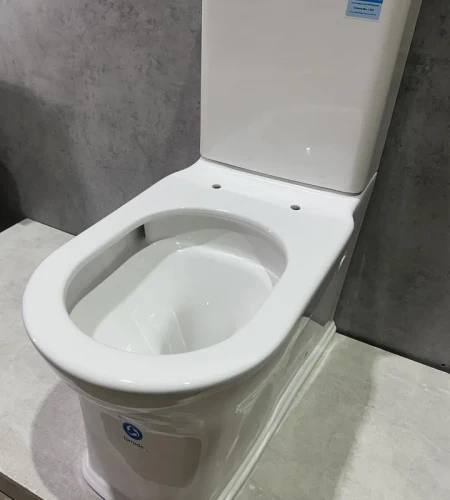 Унитаз компакт CeramaLux TR999 цвет Белый с бачком и сиденьем