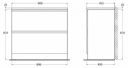 Тумба под раковину BelBagno Albano 90 ALBANO-900-2C-PIA-PS Pino Scania МДФ / ЛДСП