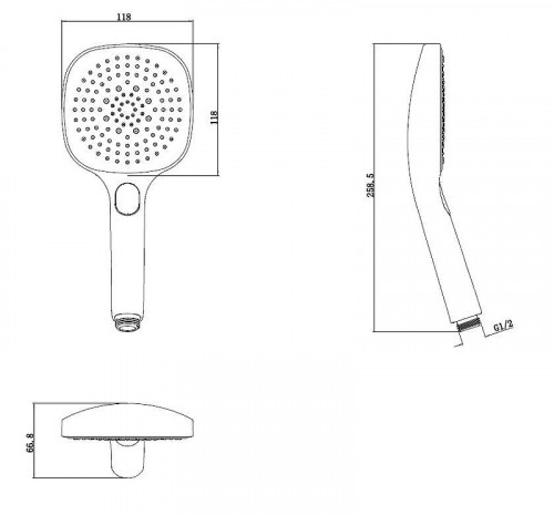 Ручной душ Splendy Sense S SS21712S3CR цвет Хром