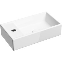 Раковина Ceramicanova Element 41 R CN6051R Белая глянцевая фарфор подвесная