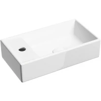 Раковина Ceramicanova Element 41 R CN6051R Белая глянцевая фарфор подвесная
