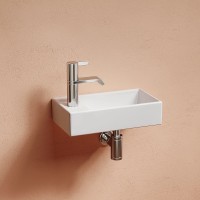 Раковина Ceramicanova Element 41 R CN6051R Белая глянцевая фарфор подвесная