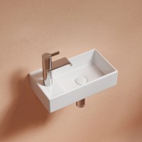 Раковина Ceramicanova Element 41 R CN6051R Белая глянцевая фарфор подвесная