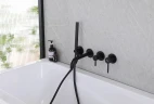 Смеситель для ванны Abber Wasser Kreis AF8130B Черный матовый латунь встраиваемый